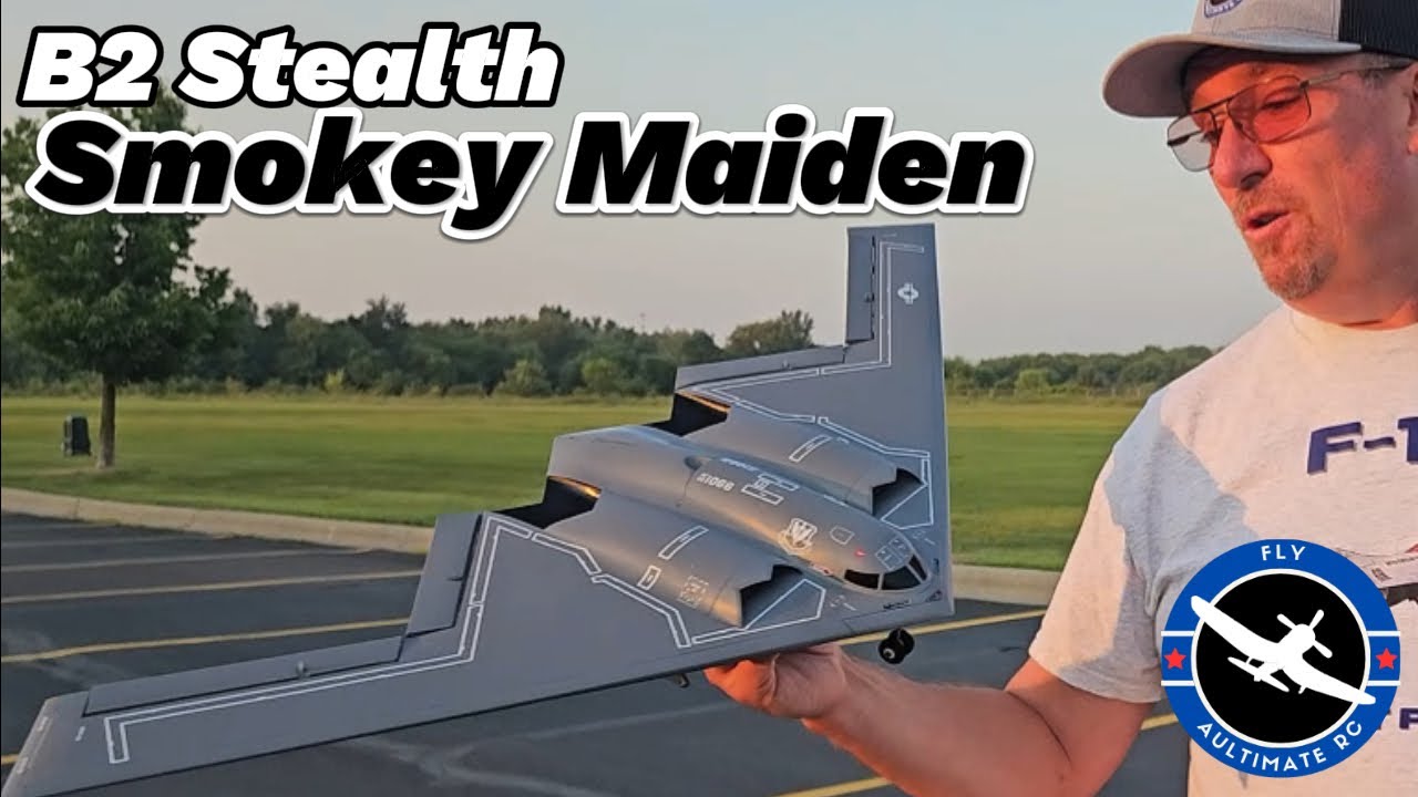 Good Idea to Maiden a Stealth B2 in Wildfire Smoke?  Eflite Twin 30 MM B2 Bomber RC Jet