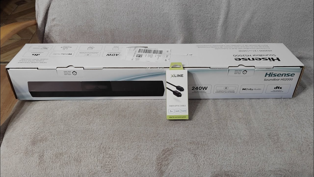 Unboxing - Soundbar Hisense HS2000