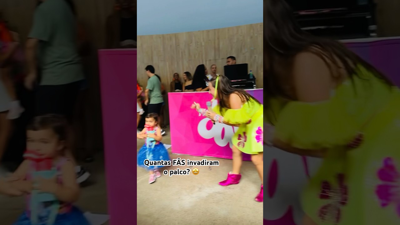 F&atilde; invade o palco da Marcela Jardim #shortsviral