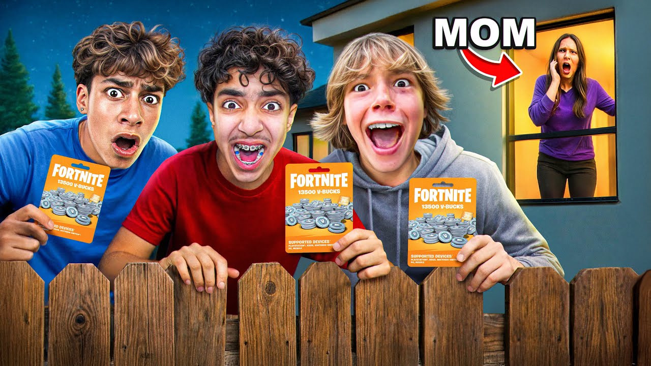 Sneaking Out With FERRAN and 67 KID At 12AM To Buy V-Bucks..