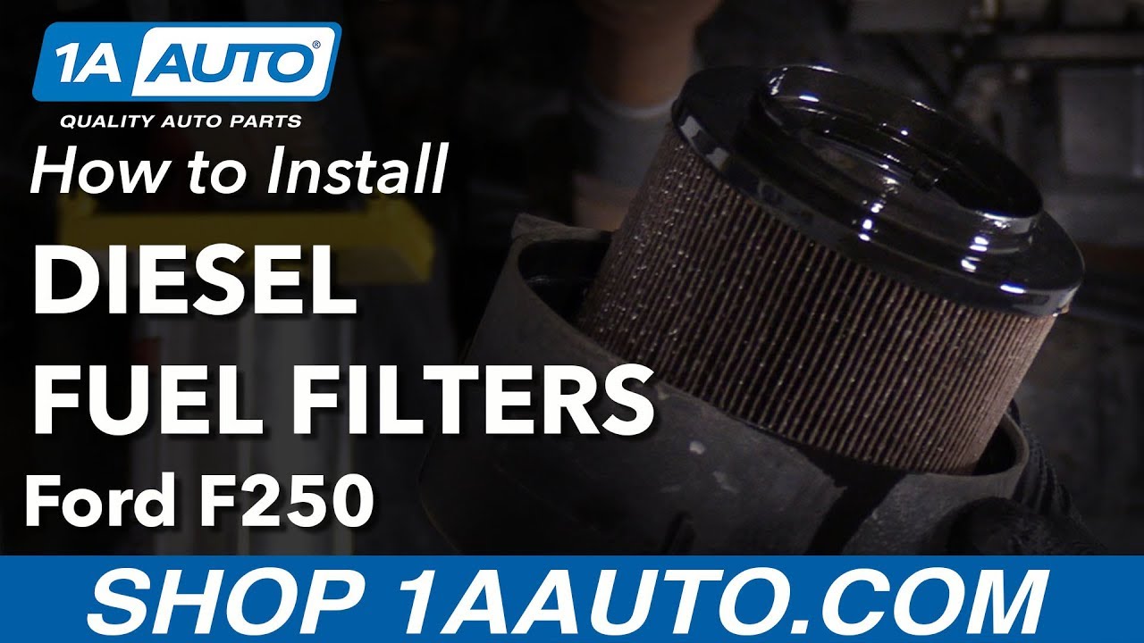 How to Install Fuel Filter 11-16 Ford F250 Diesel