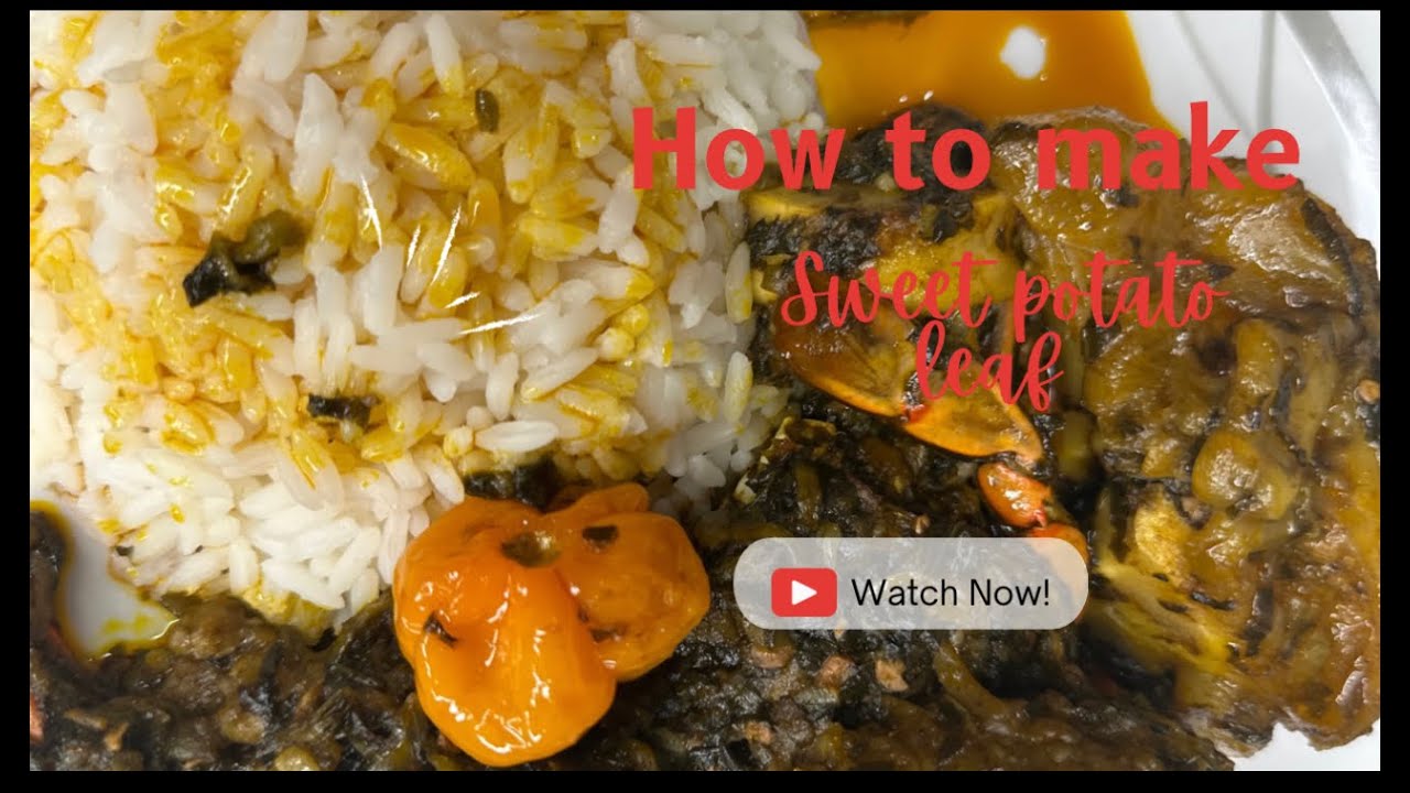 How to make Potato Leaf | sweet potato leaves | potato greens | Guinean cooking