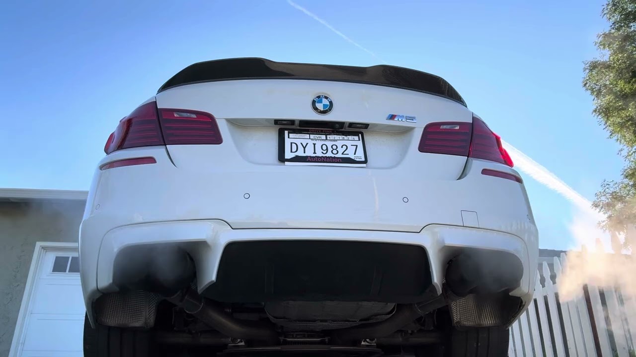 F10 M5 Muffler delete cold start