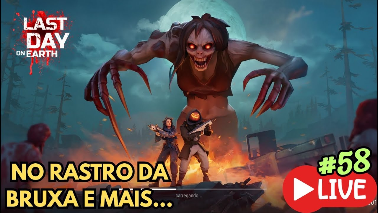 NO RASTRO DA BRUXA E MAIS 🧟‍♀️⚔️ | LIVE #58 - Last Day on Earth Survival - LDOE