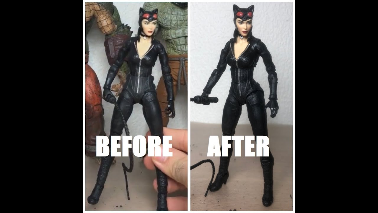 Настройка Live — Arkham City Catwoman подгузник и укороченные ноги Fix — McFarlane Toys