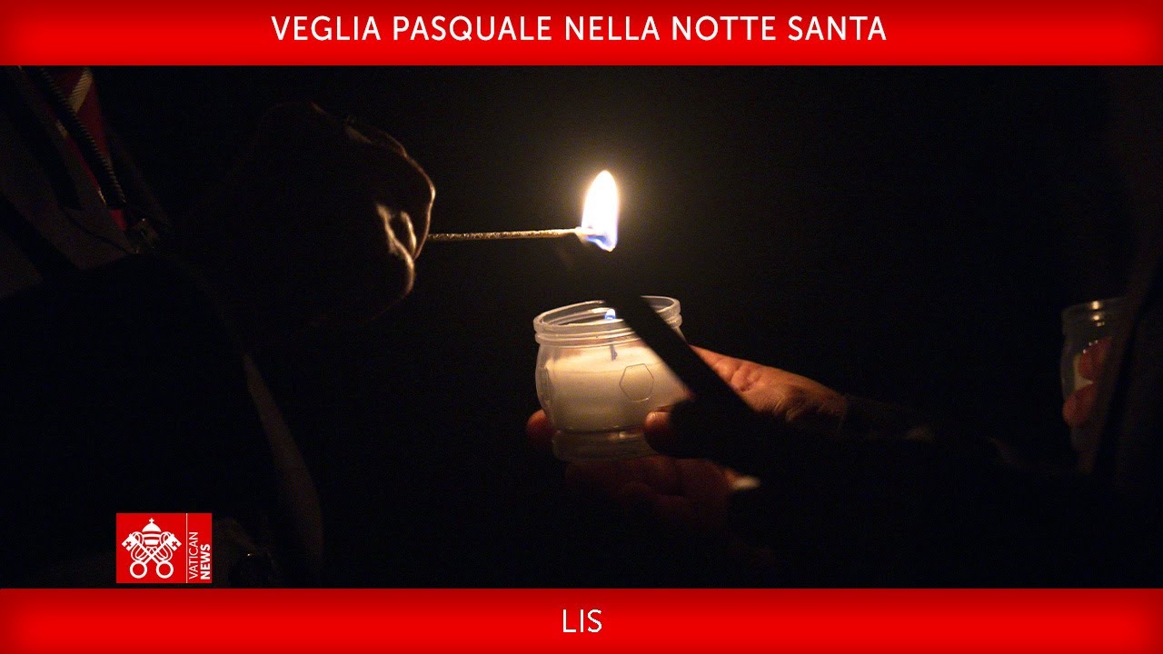 19 aprile 2025, Veglia Pasquale nella notte Santa, LIS | Cardinale Giovanni Battista Re