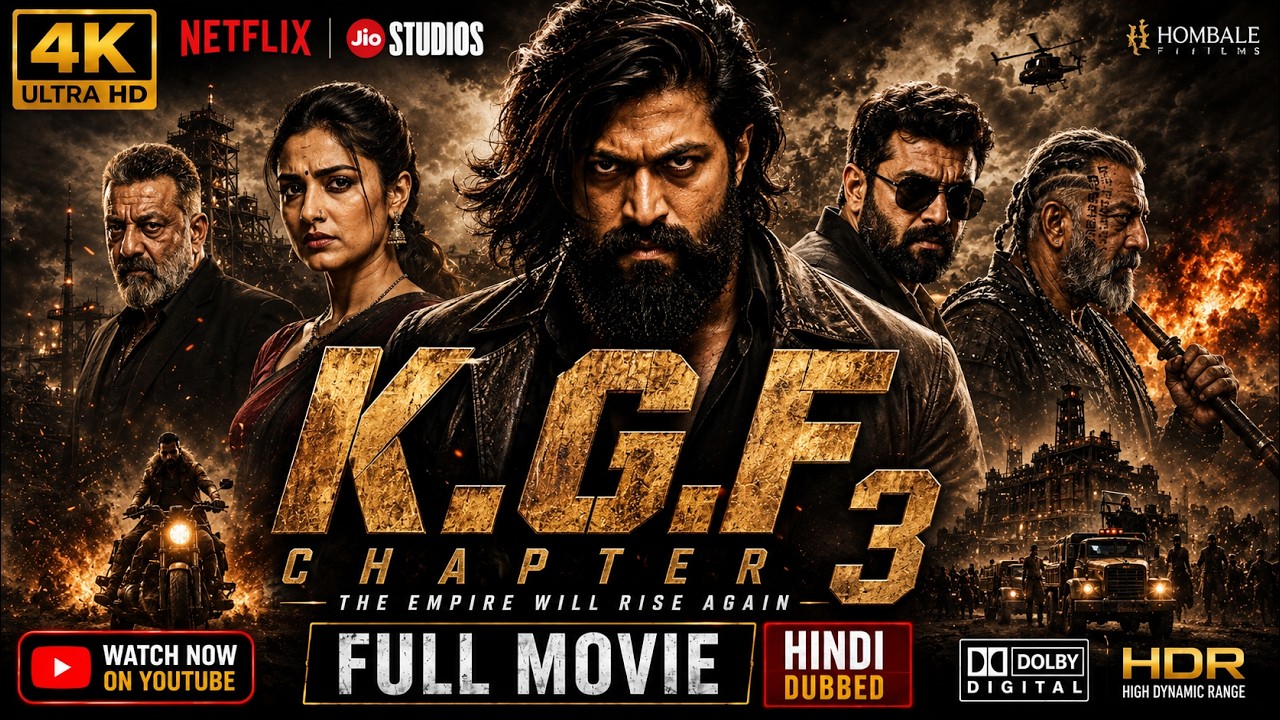KGF Chapter 3 (2026) Full Movie Hindi Dubbed | Yash | Prashanth Neel | New South Movie | Full HD