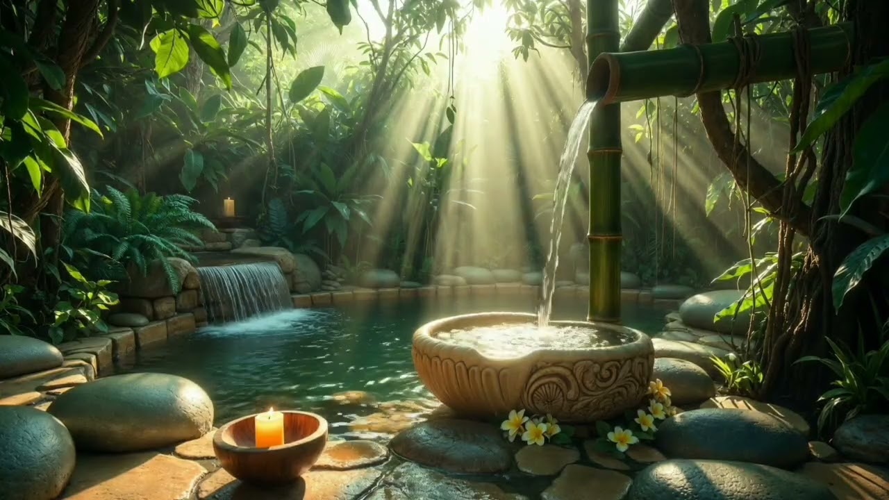 Deep Sleep Music with Waterfall Sounds 🌙Relaxing Nature Music for Insomnia & Stress Relief (No Ads)