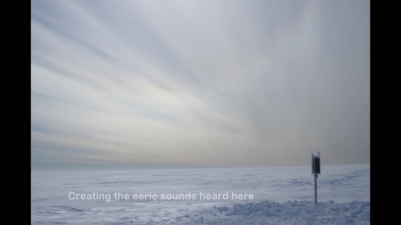 Ghostly sounds of a vibrating Antarctic Ice Shelf