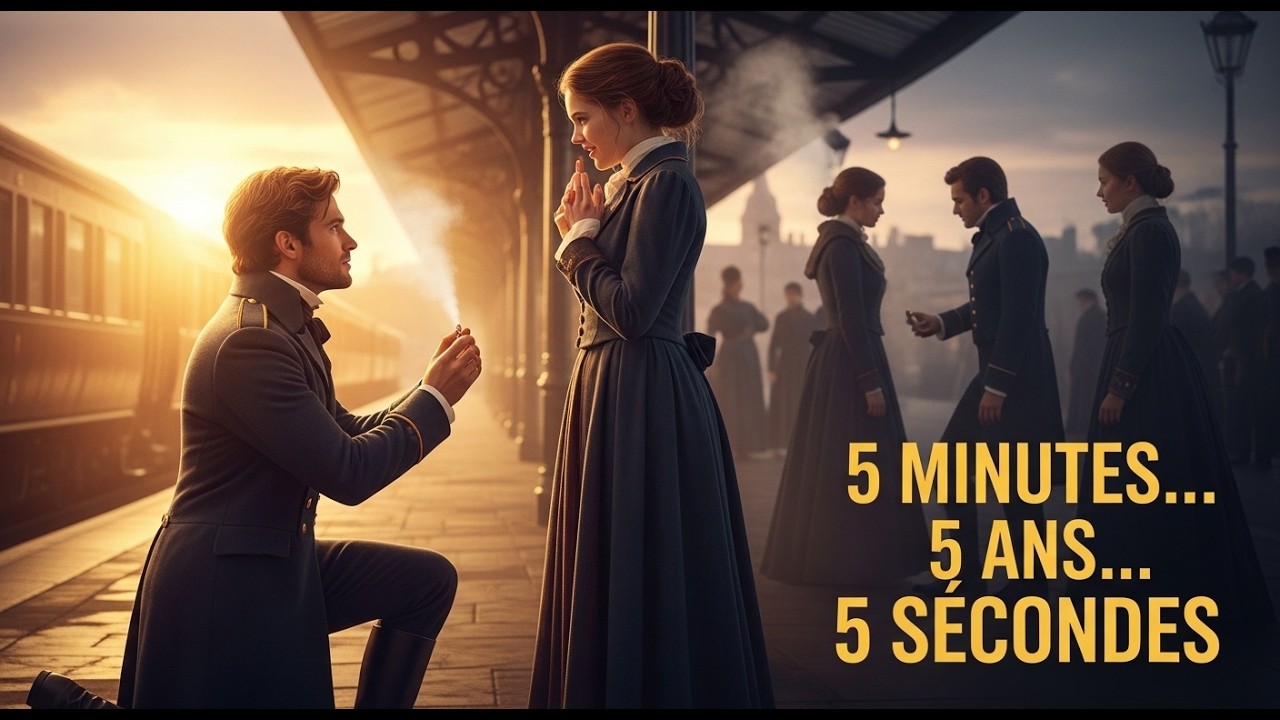 5 minutes dans une gare — 5 ans à la chercher — 5 secondes pour la demander en mariage
