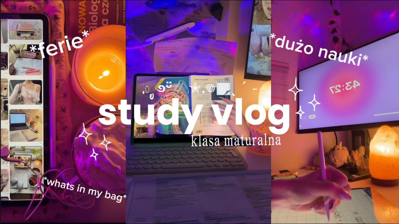 studyvlog🪽🧸 klasa maturalna, produktywne dni nauki, whats in my bag & study motivation