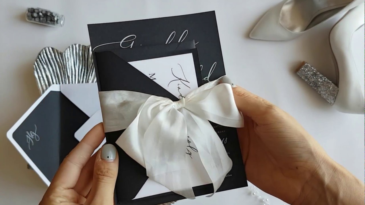 Simple and modern wedding invitations