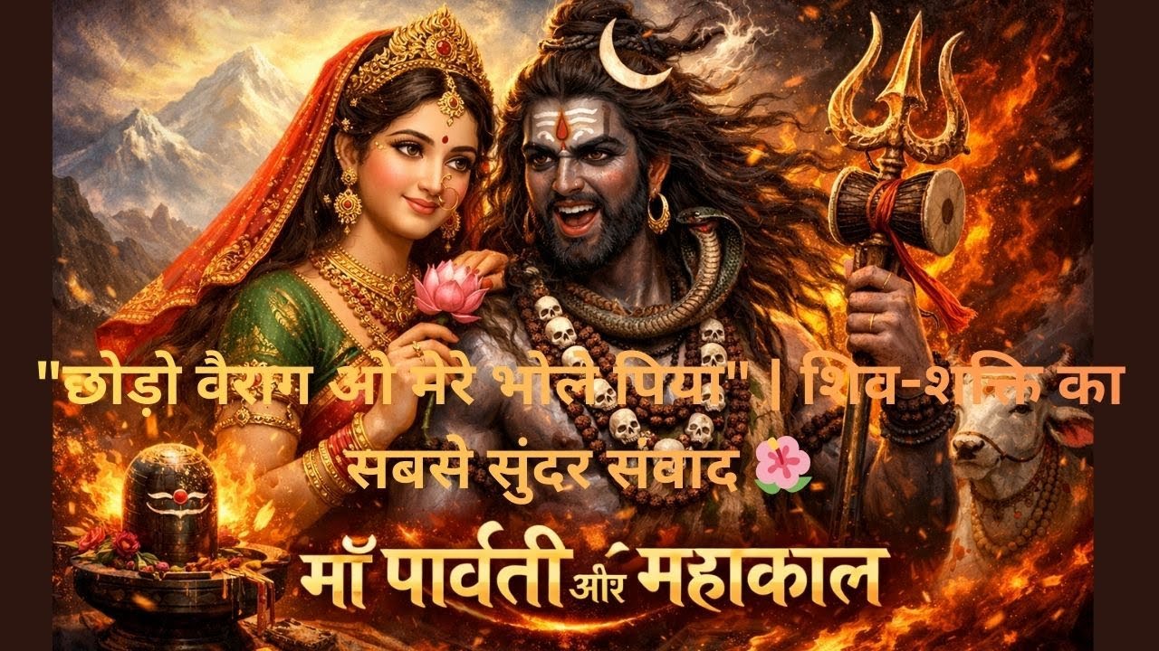 शिव-शक्ति का सबसे सुंदर संवाद 🌺जब माँ पार्वती ने शिव से पूछा - क्यों है आपको ये वीराना प्रिय? 🔱