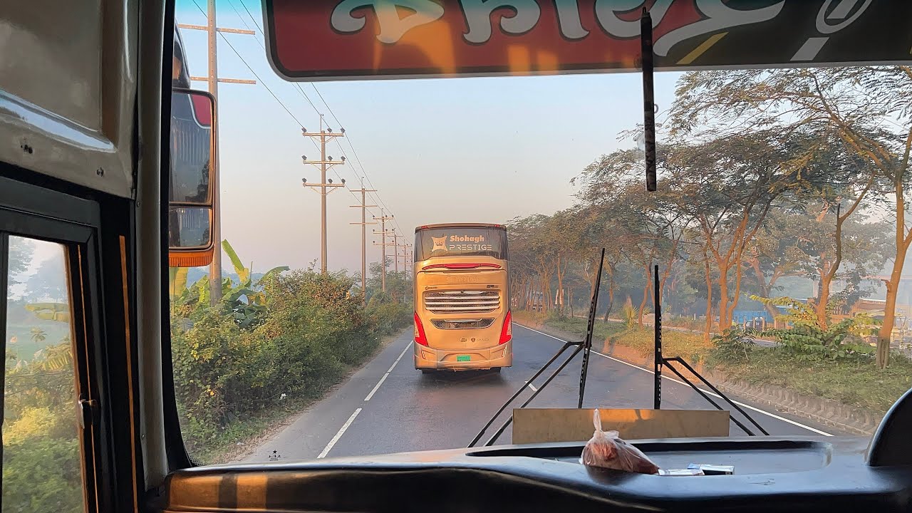 Shohagh Prestige Scania K-410 Multi-Axle Dhaka Chottogram Highway 