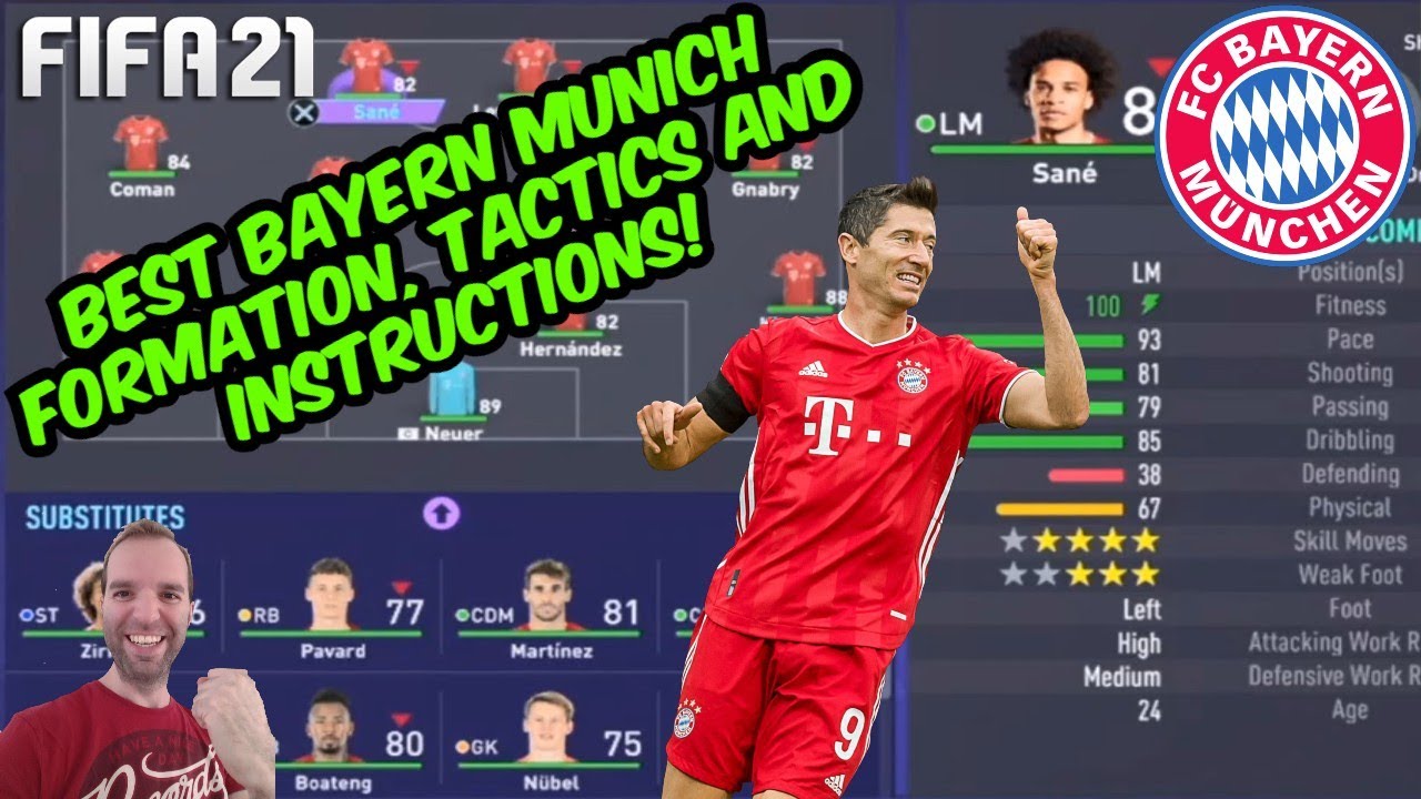 BEST BAYERN MUNICH FORMATION, TACTICS AND INSTRUCTIONS! - FIFA 21 TUTORIAL