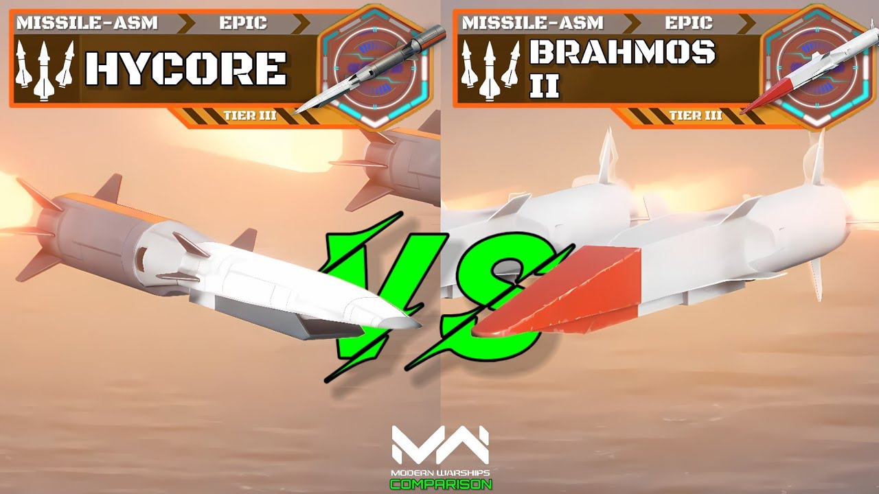 Buffed Hycore VS BrahMos-II | Hypersonic Missile Comparison | Modern Warships