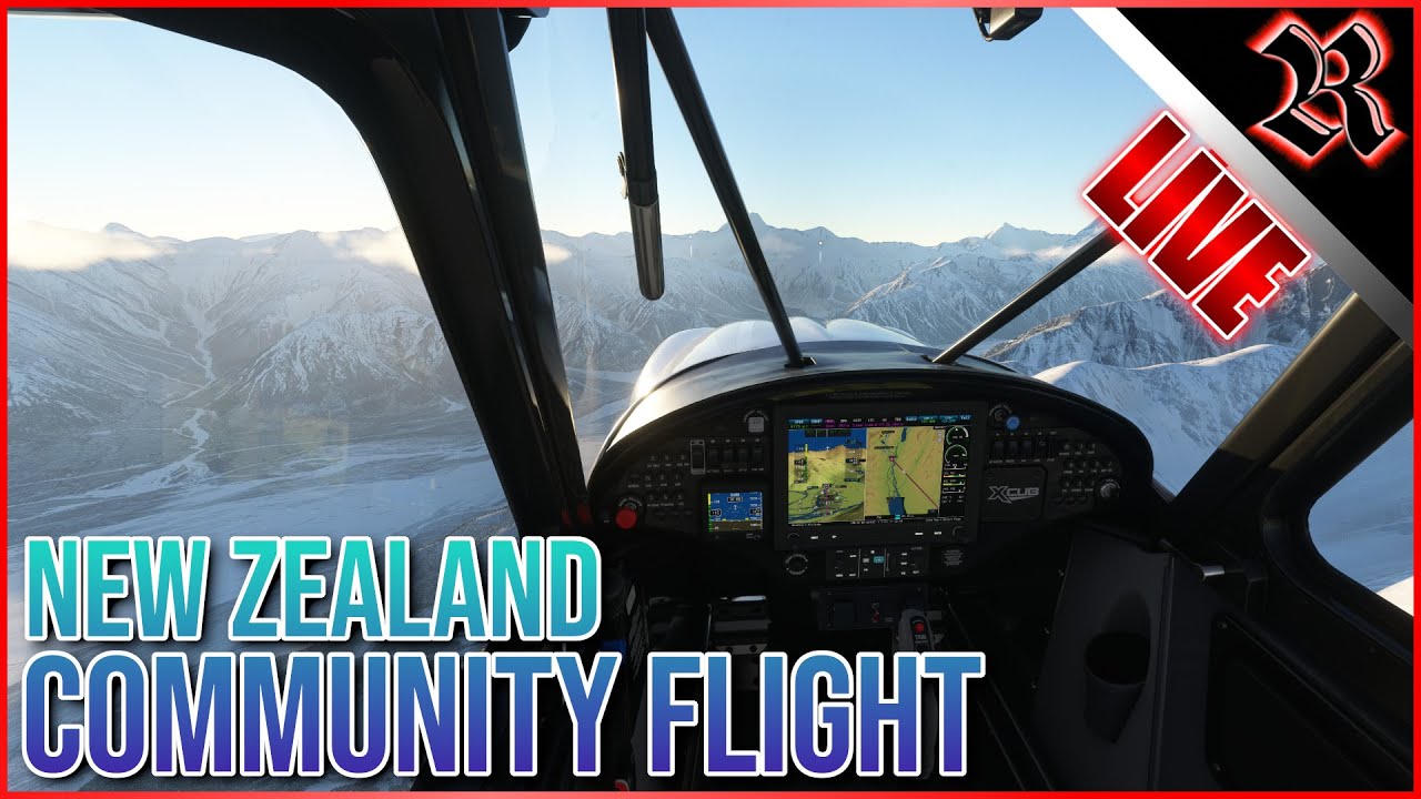 Community Flight | MSFS 2020 - BEAUTIFUL New Zealand Mountain Flight!