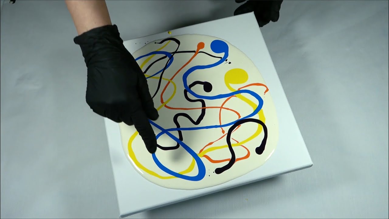 Finger Intuitive Painting — Unusual Fluid Art Techniques  ——  Ideas for Fluid Art