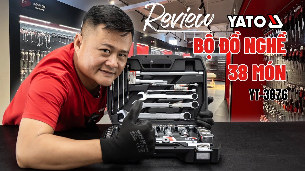 Làm Việc Hiệu Quả Với Bộ Dụng Cụ Sửa Chữa Đa Năng 38 Món YATO Ba Lan YT-3876