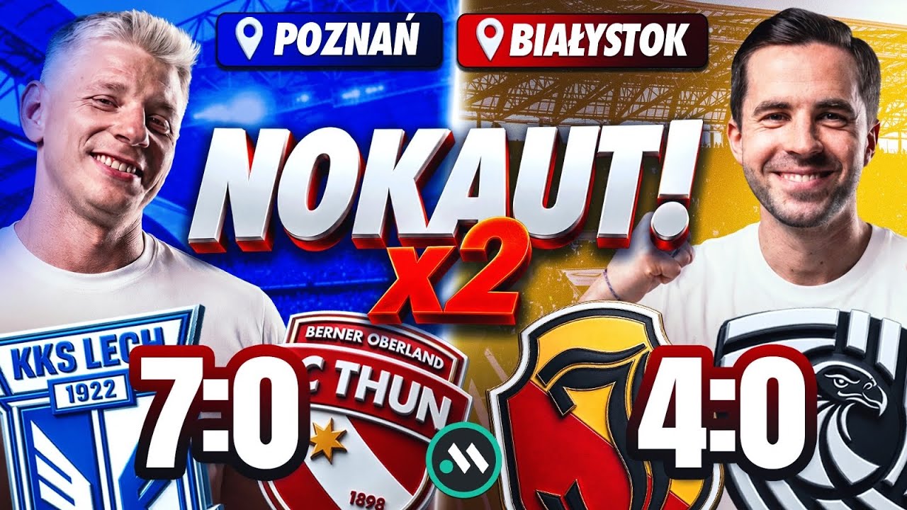 LECH I JAGIELLONIA DEMOLUJĄ! LIGA EUROPY O KROK! COMMENTARY LIVE ZE STADION&Oacute;W