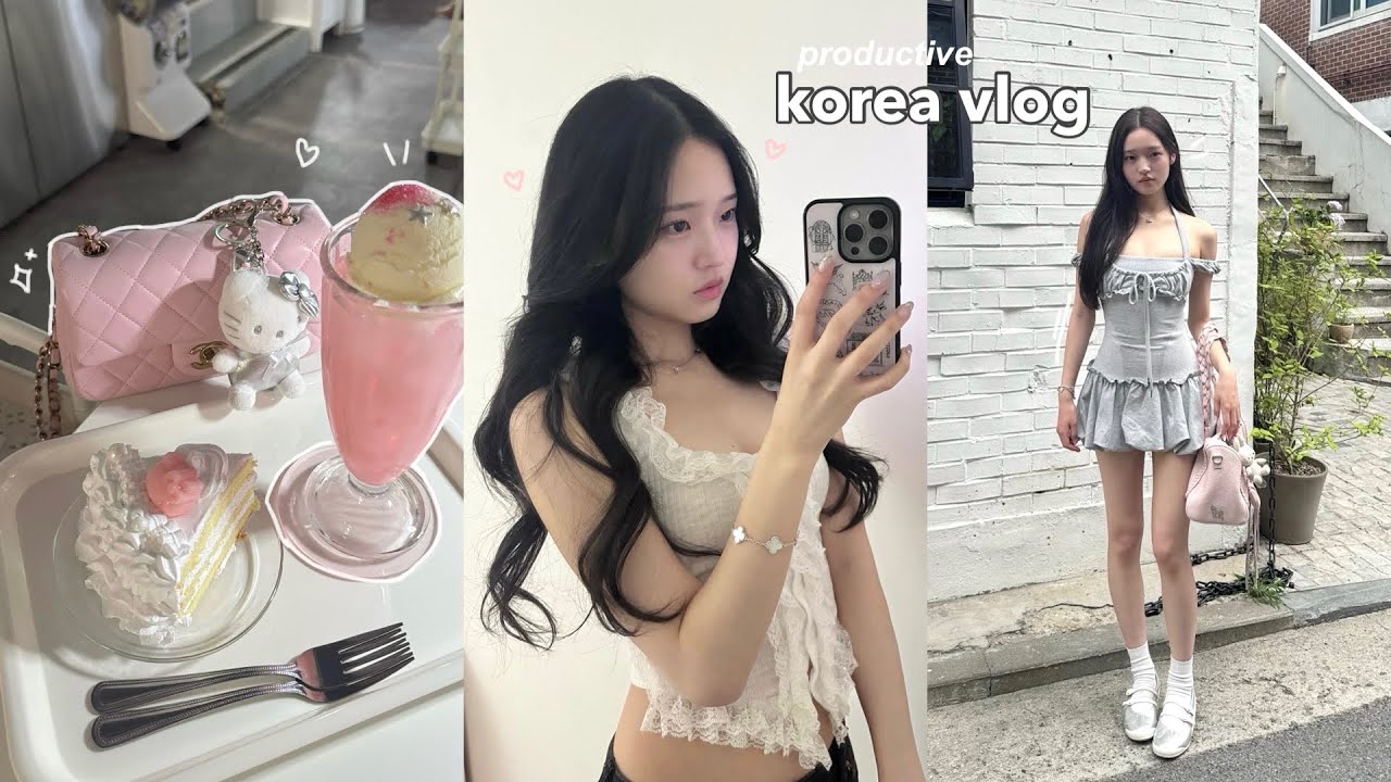 productive vlog in KOREA☁️: huge haul, cute cafes & shopping, busy days, malatang mukbang + friends