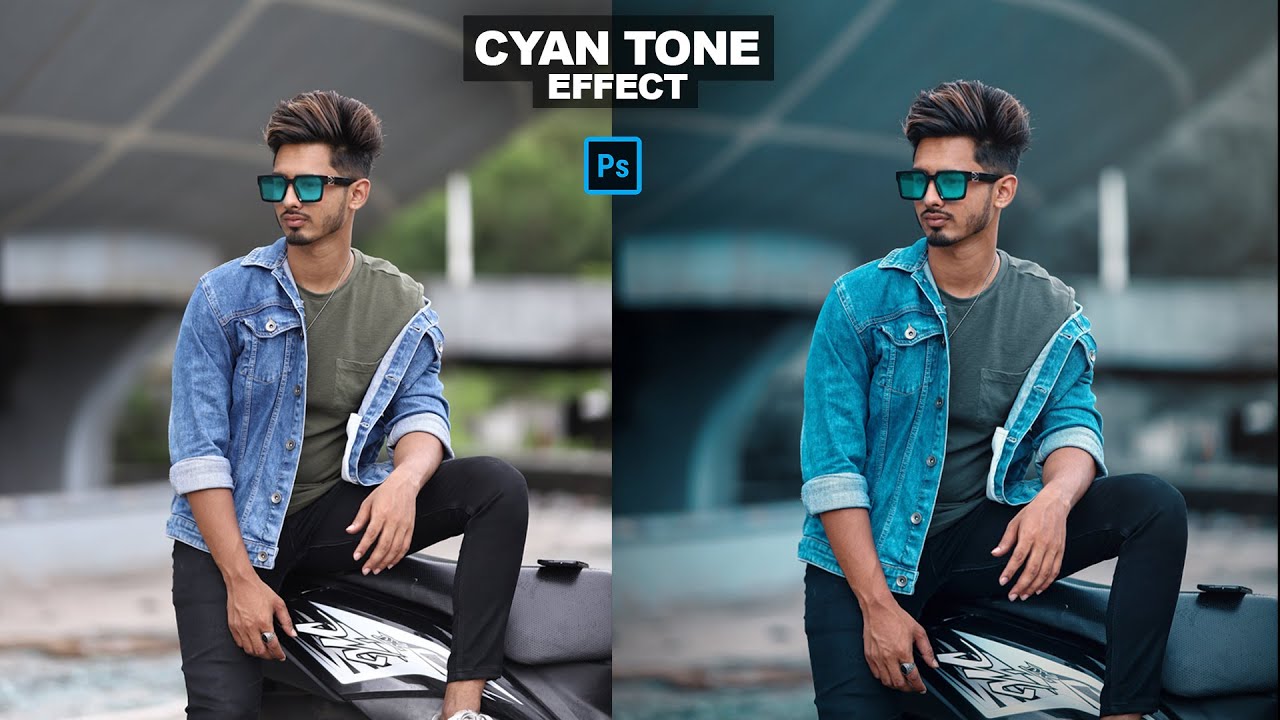Cyan Tone Effect in Photoshop | Photoshop Tutorial
