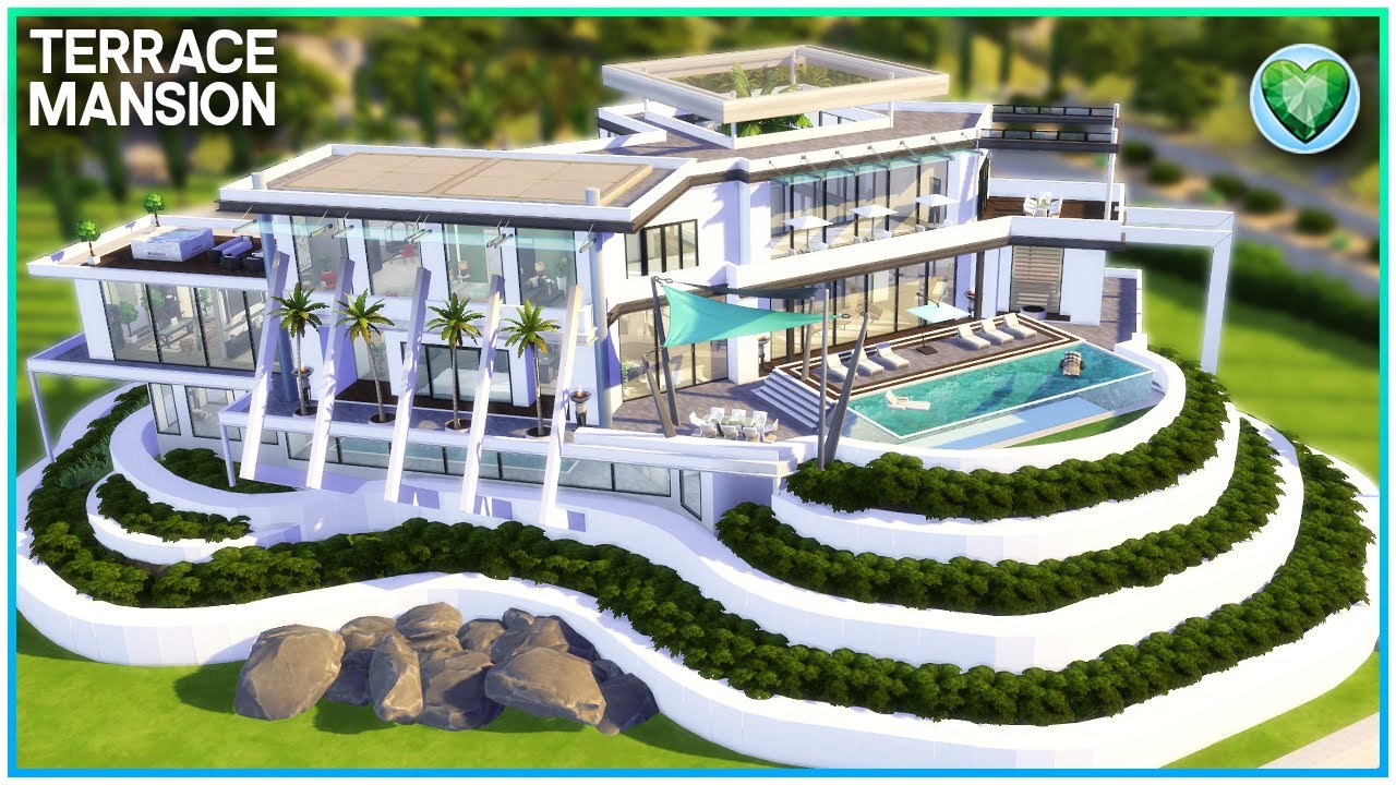 MOST LUXURIOUS MODERN MANSION💎 [NO CC] - Sims 4 Speed Build | Kate Emerald