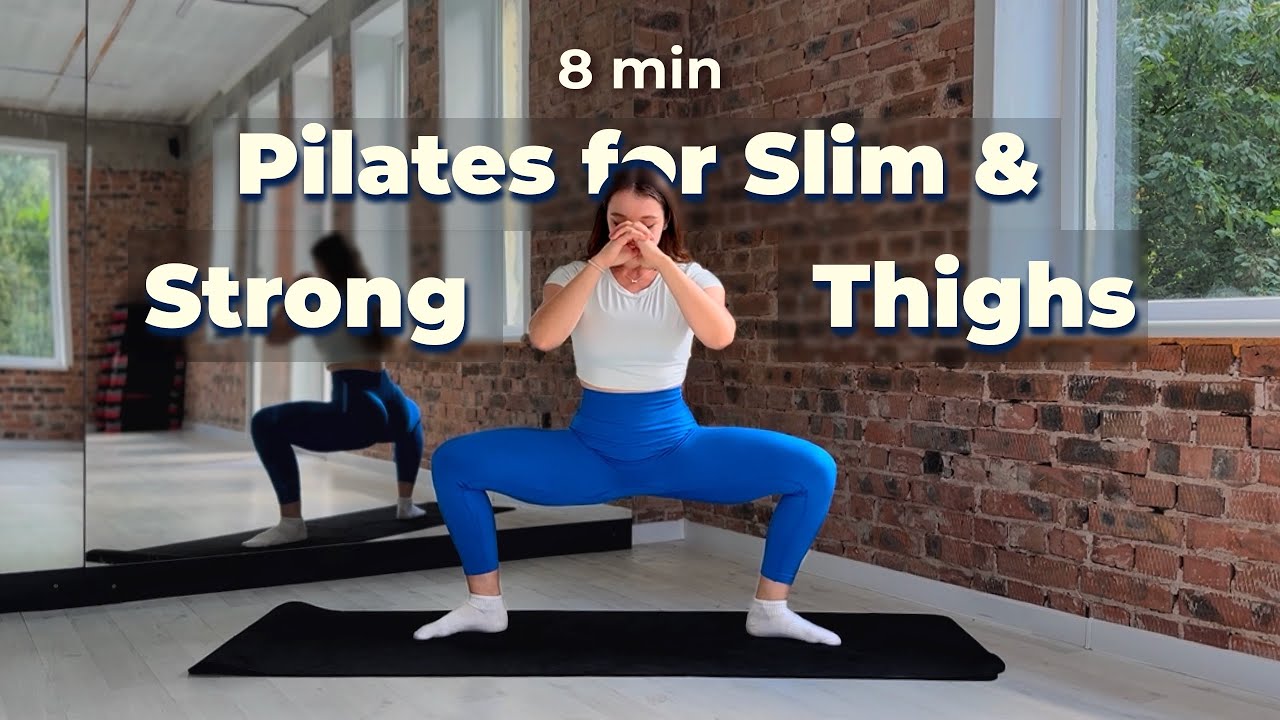 8 minute pilates inner thigh workout | At home leg toning