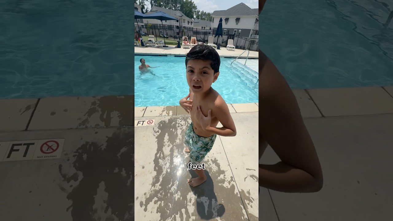 NEVER DIVE IN THE POOL!!!