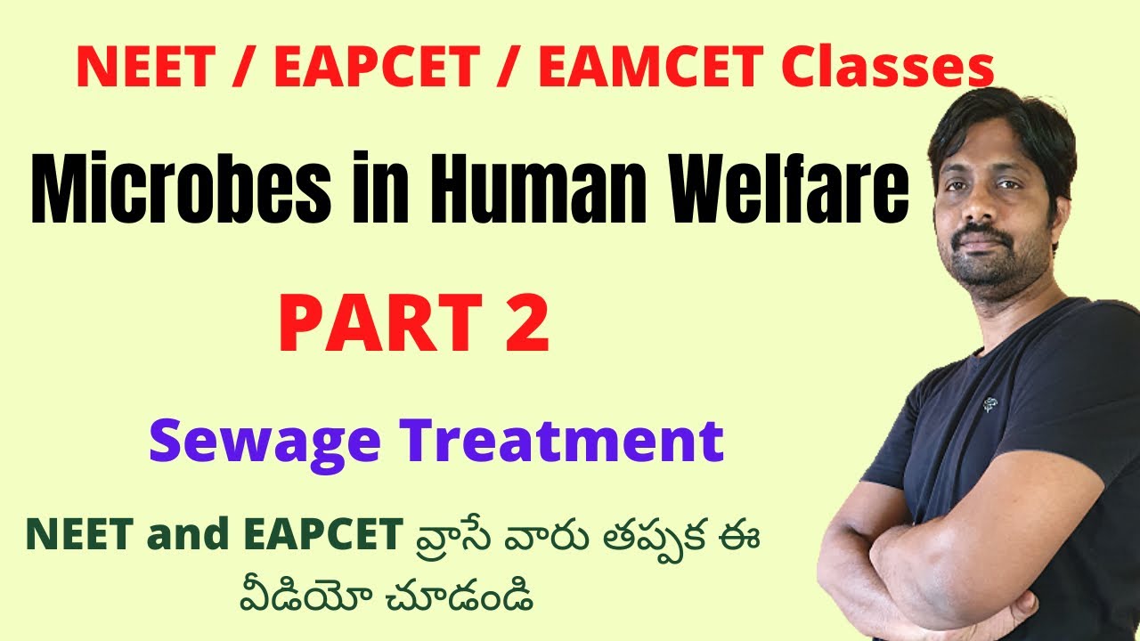 Microbes in Human Welfare || Sewage Treatment || NEET and EAPCET/EAMCET Classes || NCERT Explanation