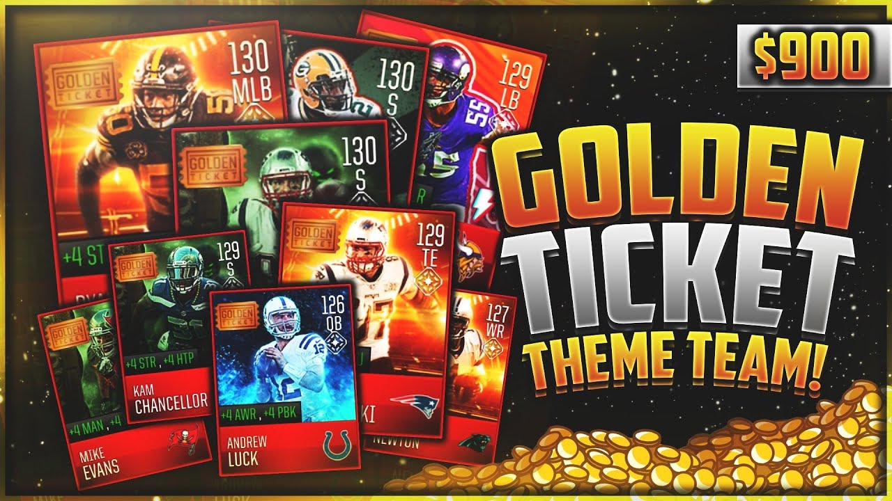 ALL GOLDEN TICKET TEAM! 225,000,000 COINS! EVERY GOLDEN TICKET! MADDEN MOBILE 18 EDITION!