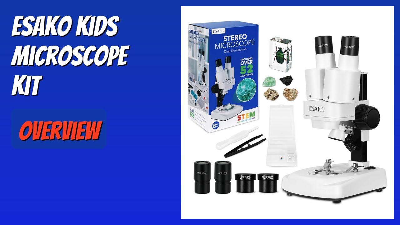 REVIEW (2026): ESAKO Kids Microscope Kit. Features