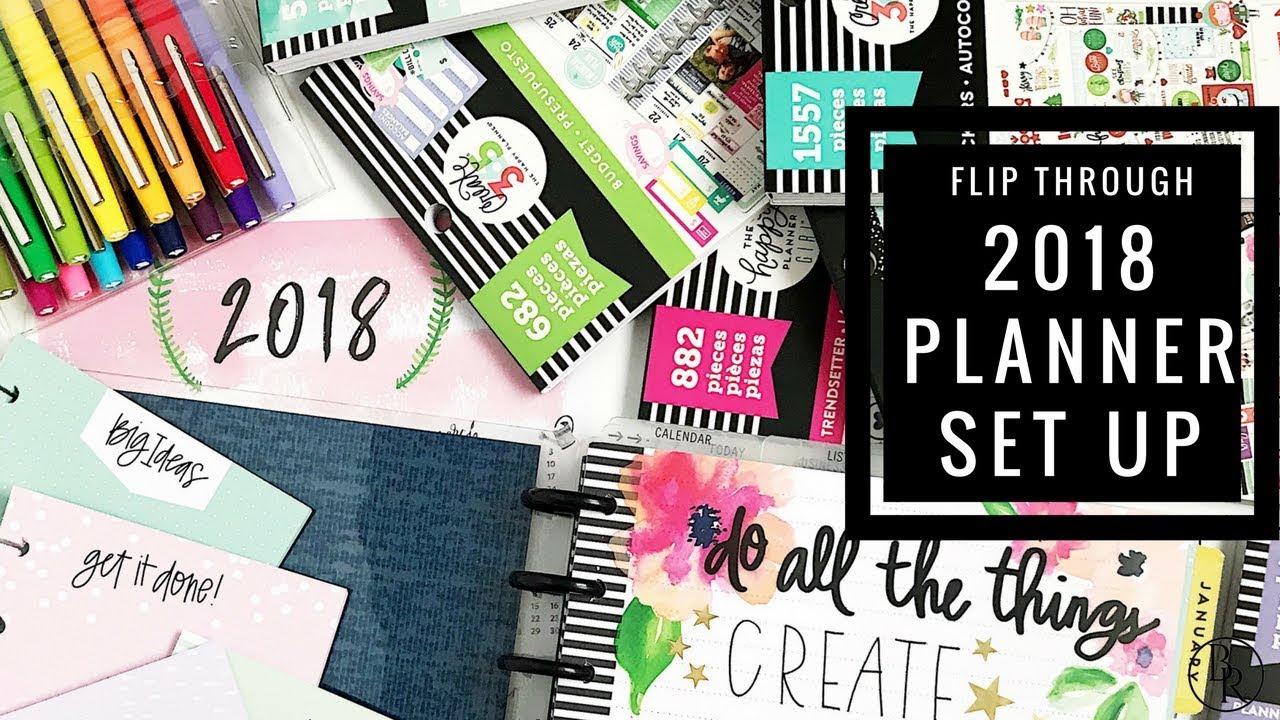 2018 Planner Set Up | Plans by Rochelle