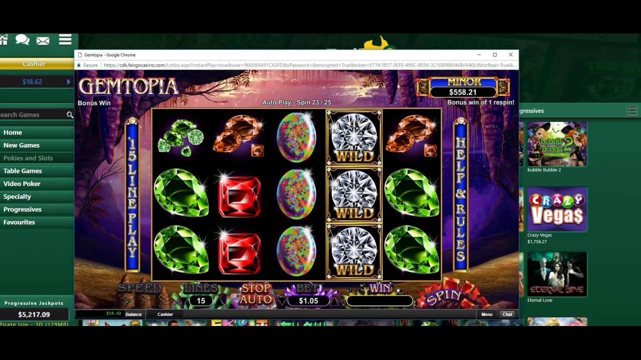 Fair Go $35 Free! .. and the Gemtopia Feature Hit :)