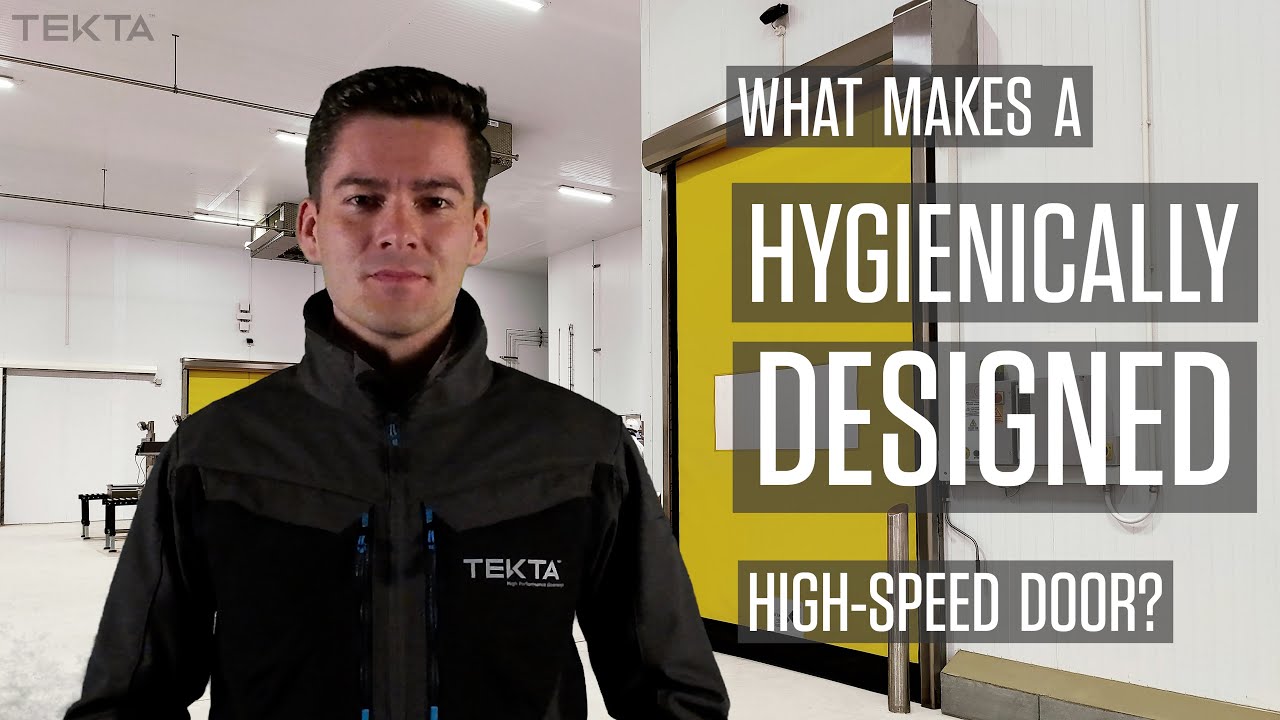 What makes a hygienically designed high speed door?