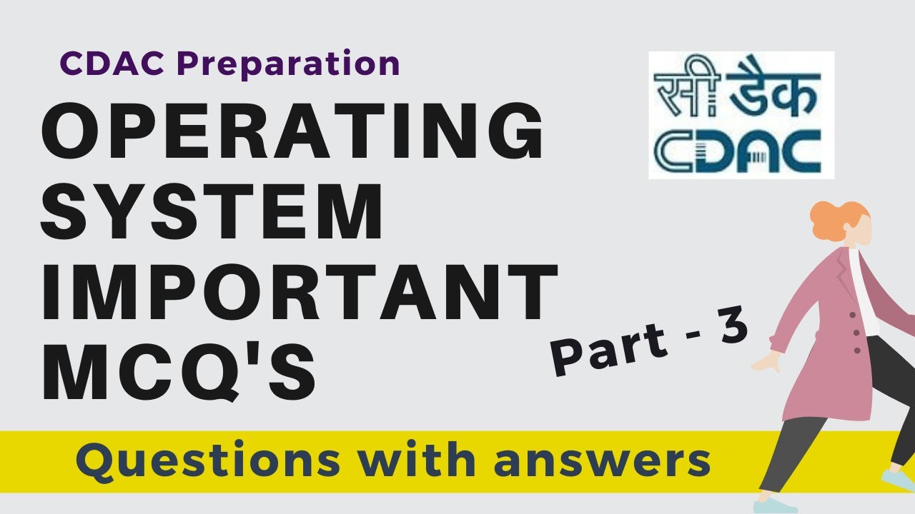 Operating System Important MCQ's |Most Important Questions | CDAC-CAT Preparation | Part-3