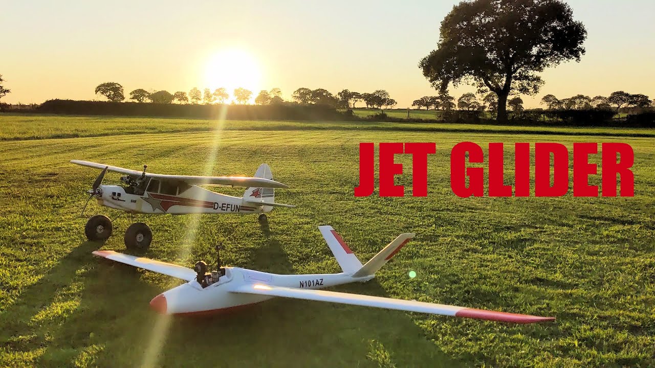 Retractable EDF Jet Glider FPV Headtracking