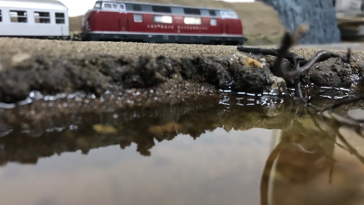 Ben‘s H0 Bahn - Wasser mit Epoxidharz gießen, der Test (36)