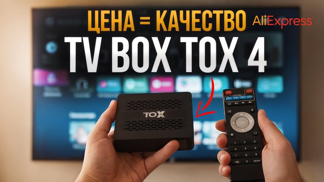 TOX 4 — бюджетный ТВ-бокс 2026, который удивил 😱 Обзор мощной приставки за копейки