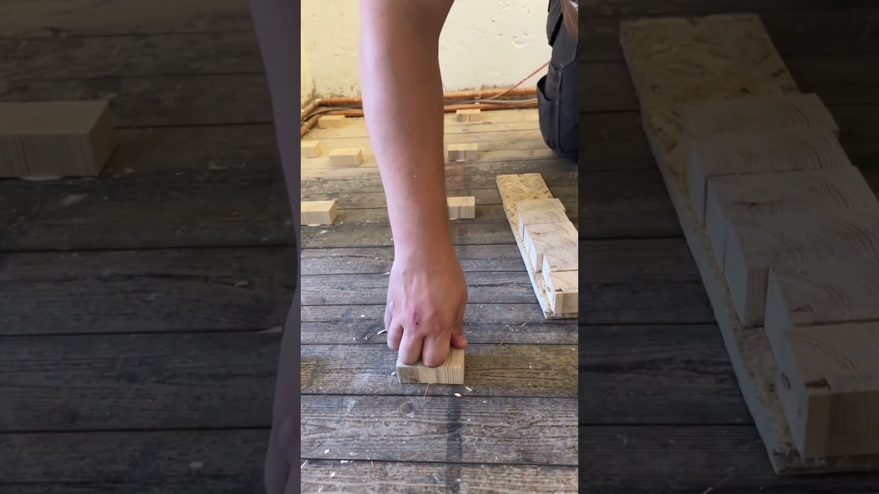Alten Blindboden schnell, effektiv und kosteng&uuml;nstig mit OSB Platten ausgleichen ✅ #shorts