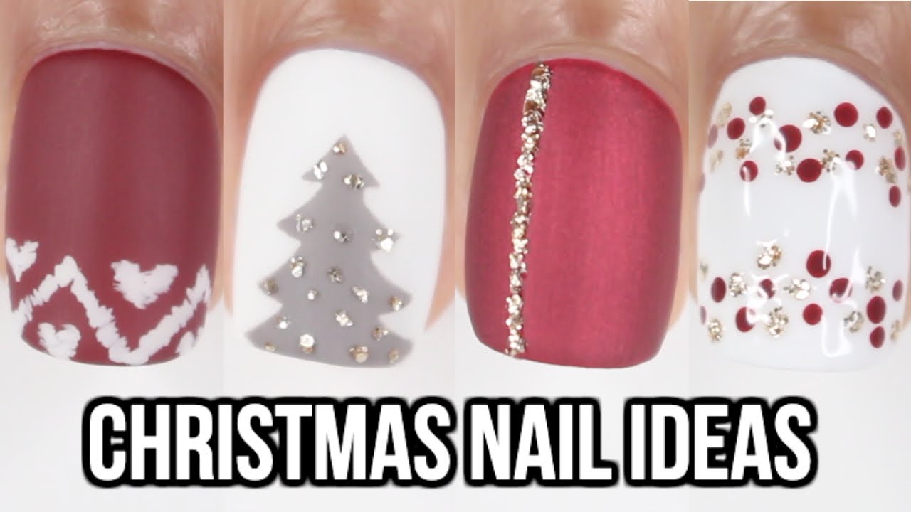 8 EASY CHRISTMAS NAIL IDEAS!