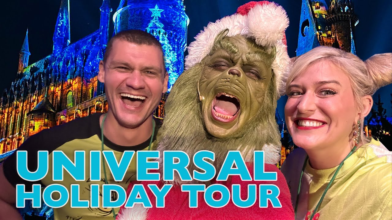 The GRINCH Is BACK! | Universal Holidays, Harry Potter Christmas, VIP Tour, Santa, & More!