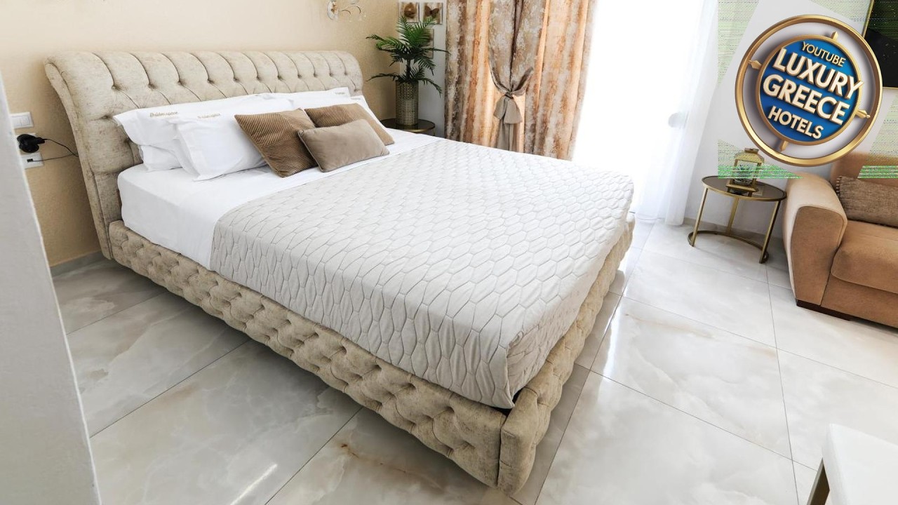 GOLDENSPACE exquisite suite near the port | Volos, Greece | Hotel Review 🛏️