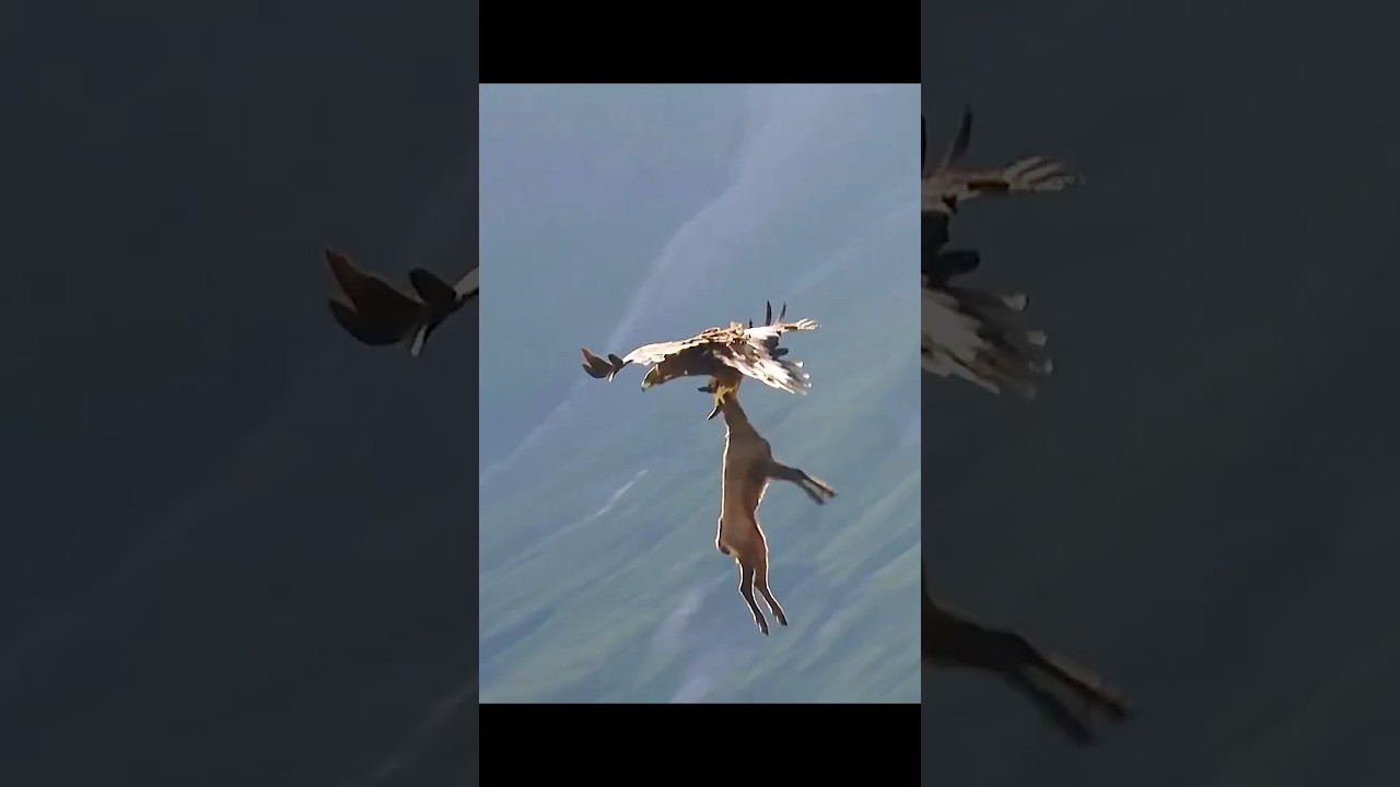 &Aacute;guila cazando! #shorts #animales #sabiasque