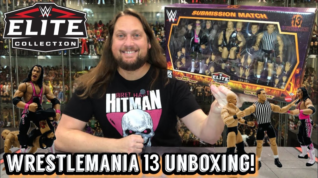 Bret Hart, Steve Austin & Ken Shamrock WM 13 WWE Unboxing & Review!