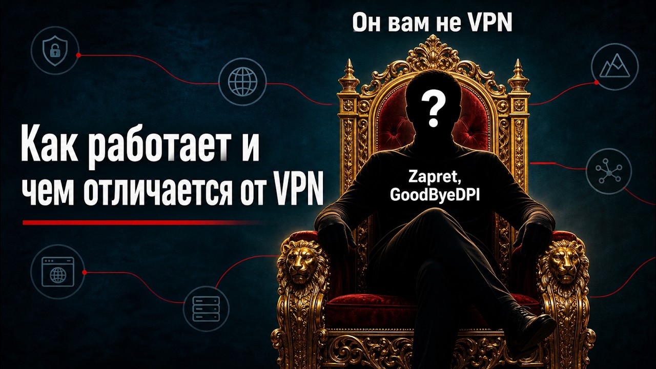 Как работают Zapret и GoodbyeDPI? В чем их отличие от VPN