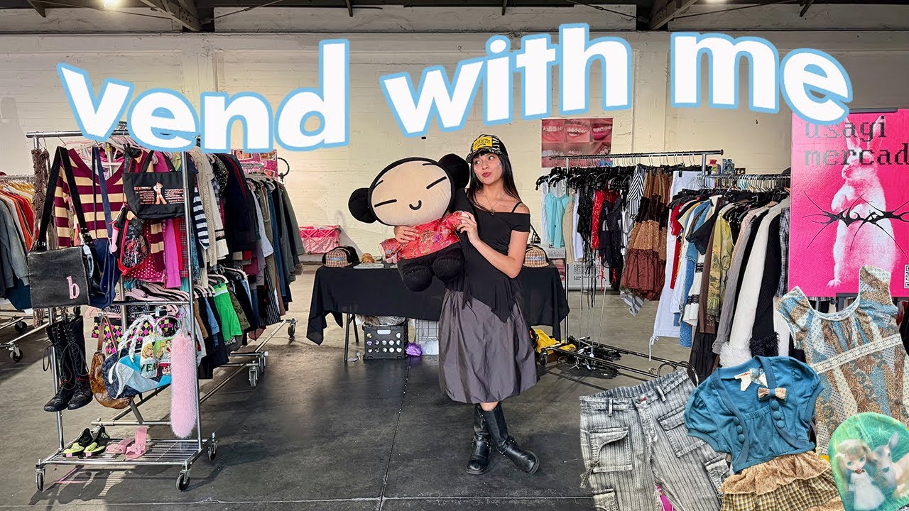 vend with me at an INFLUENCERS flea market! Usagi Mercado Vlog🐇✨