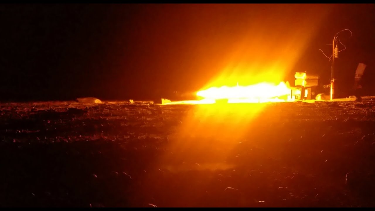 Ethanol/Nitrous Oxide Rocket Engine Test 8-11-19 (Far View)