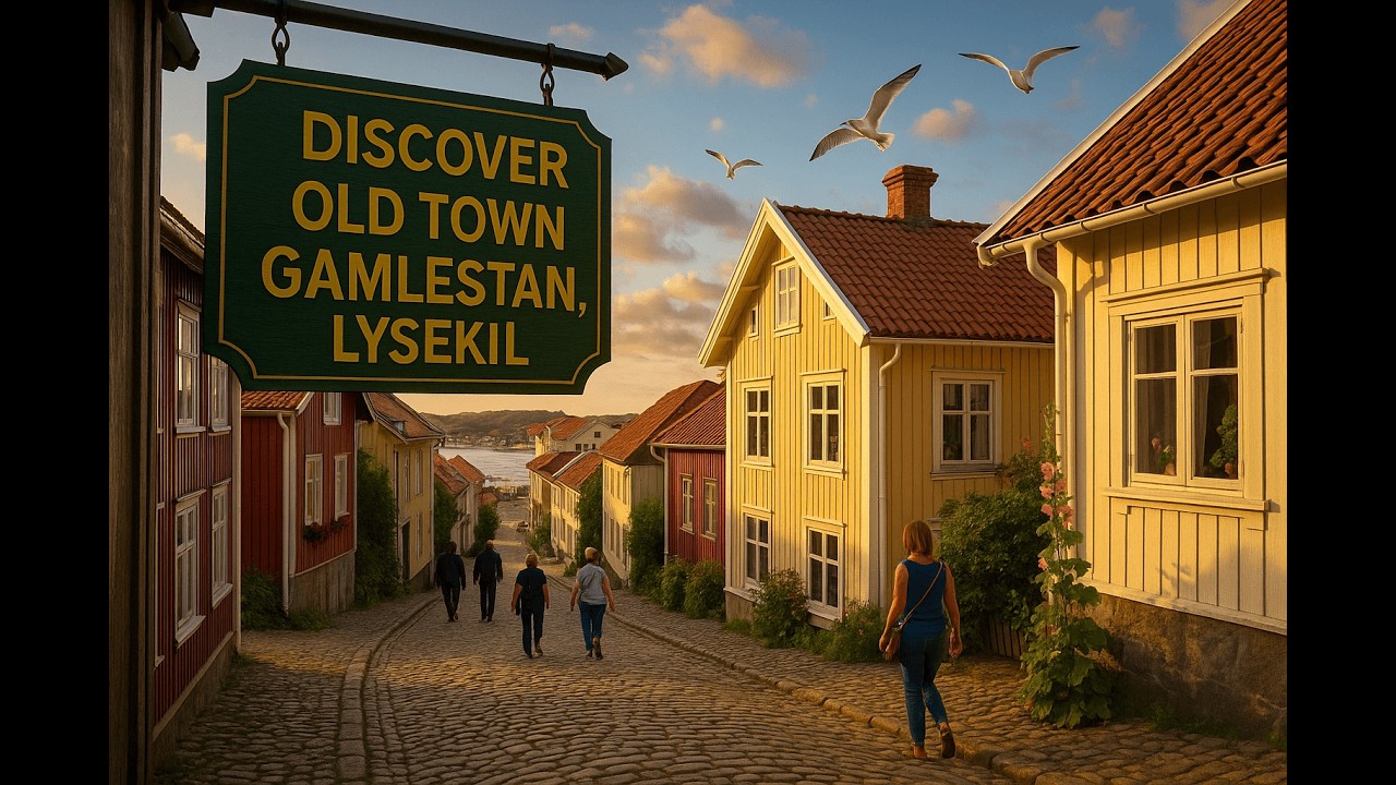 Walking Tour of Gamlestan & Lysekil Coast Sweden 4K