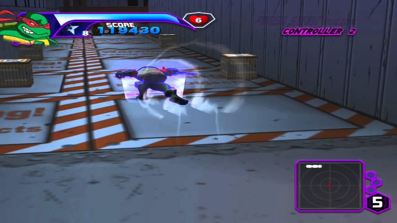 TMNT 2003 (PS2) walkthrough - Trap